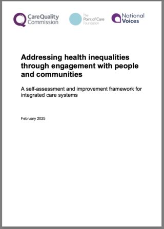 ICS health inequalities framework cover image